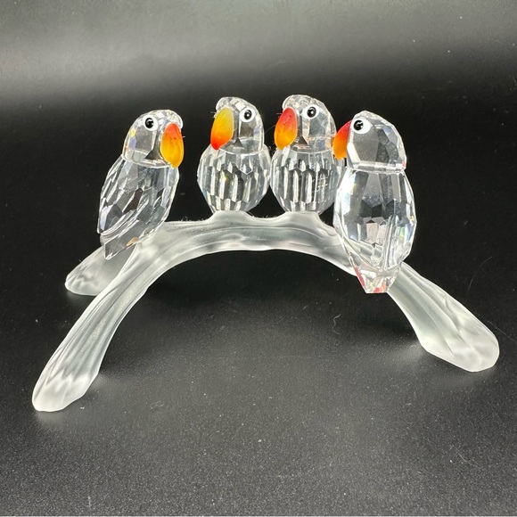 Swarovski Other - Swarovski Baby Lovebirds Figurine – Retired 2011 – Feathered Beauties Series